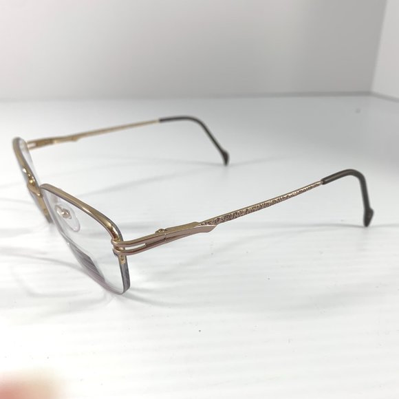Stepper Si-50155 Unisex Semi Rimless Eyeglasses Frames Glasses Titanium Brown - Picture 2 of 7